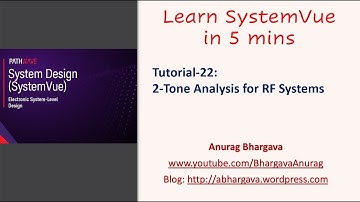 Tutorial-22: 2-Tone Analysis of RF Systems