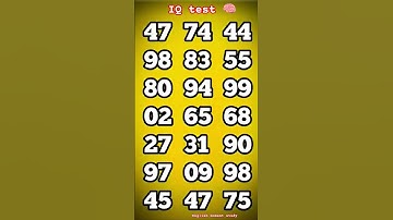 Kaun sa ank do bar likha h || IQ test 🧠 math reasoning puzzle 🧩 #iq #logicriddles #mathpuzzle #brai.