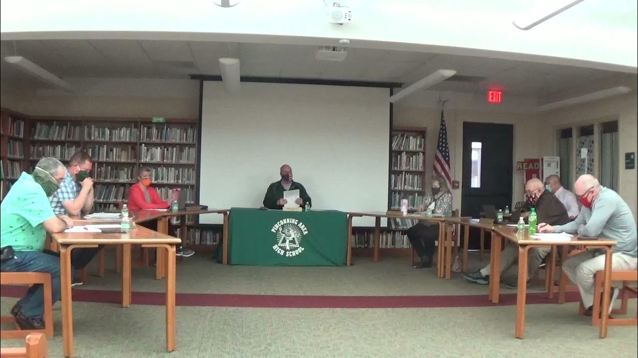 Pinconning Area Schools Board Meeting 4/12/21 YouTube