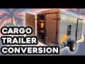 Overland Cargo Trailer Conversion 6x10 walkthrough for Camping with 12V Chinese Diesel Heater