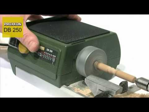 PROXXON DB 250 Woodworking Lathe From Chronos Ltd - YouTube