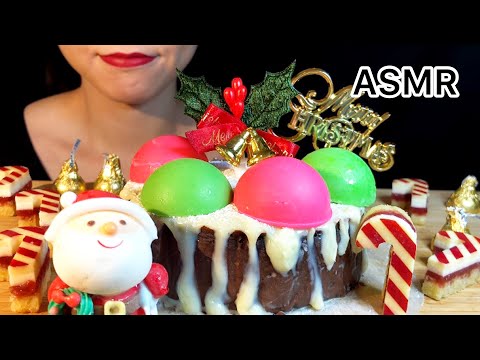 【ASMR/咀嚼音】クリスマスケーキ/ガトーショコラ/ホール食い/chocolate  cake/mukbang【Eating sounds】