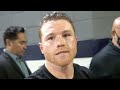 'I BROKE HIS EYE SOCKET, HIS CORNER STOPPED FIGHT' - CANELO REACTION TO SAUNDERS WIN  (IN ENGLISH)