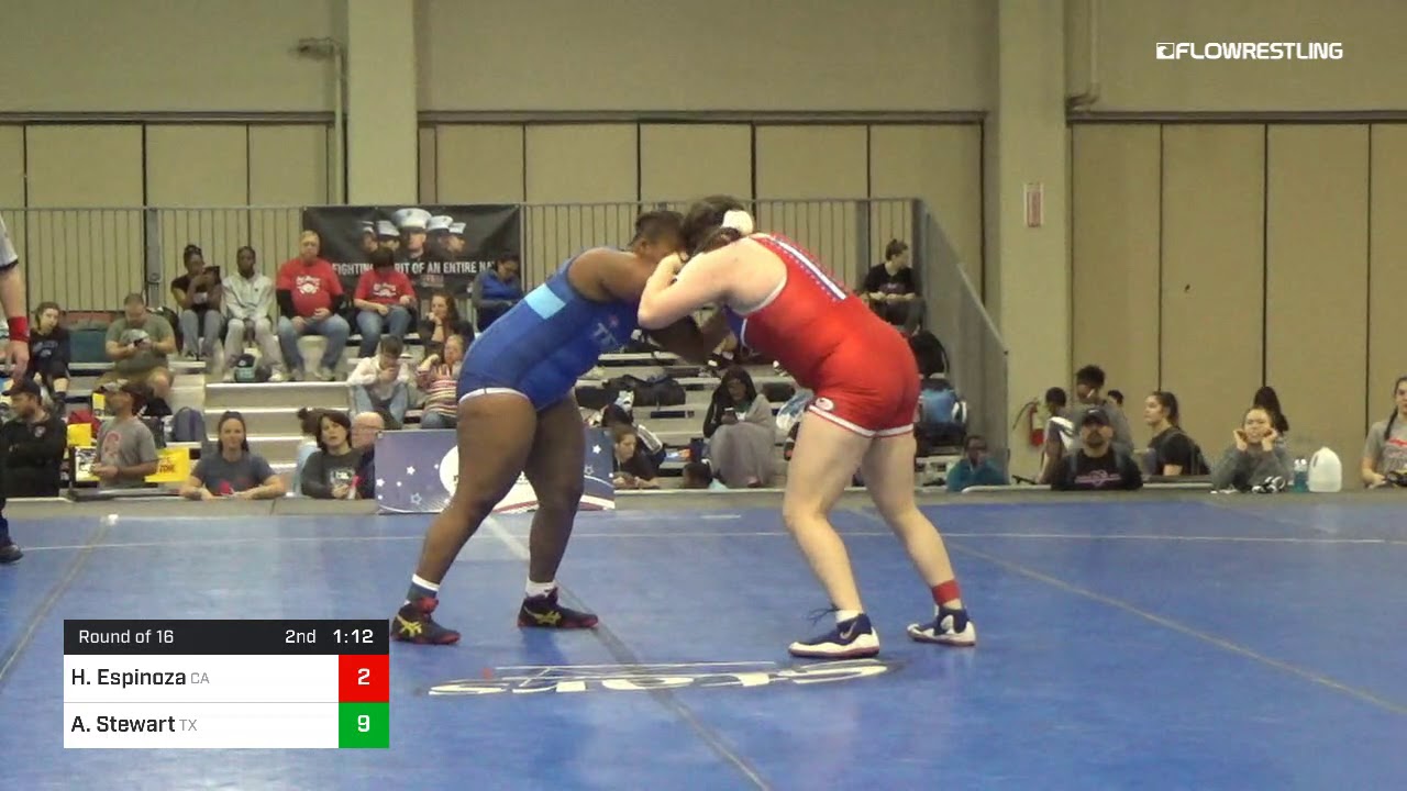 200 Lbs Round Of 16 Hollie Espinoza Team California Vs Aaliyahrai Stewart Team Texas