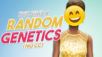 The Sims 4: Random Genetics Challenge With No CC // CAS