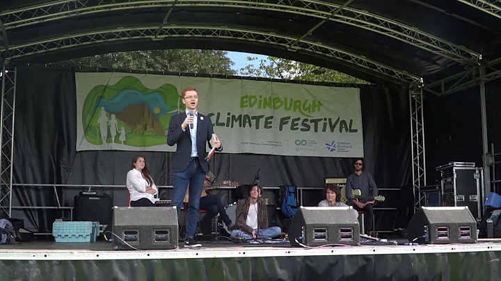 Ross Greer MSP speaking at the Edinburgh Climate F...