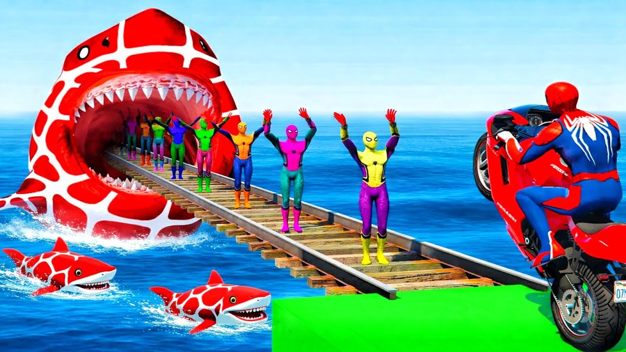 GTA 5 Ramp Racing with Superheroes 🤣 | Ultimate Funny Moments