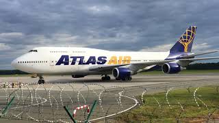 Boeing 747-4 Atlas Air Port Lotniczy Wrocław Epwr
