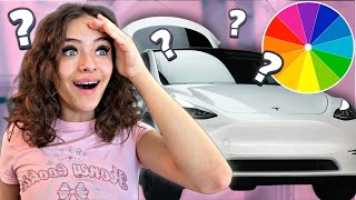 Celebrity WRAPPING MY TESLA *COLOR REVEAL* Wealth