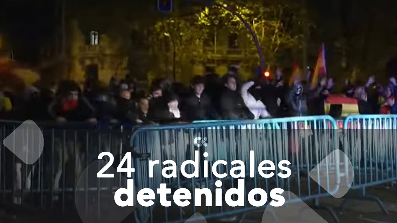 24 detenidos y 7 policías heridos en los disturbios en Ferraz contra el ...