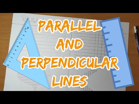 ✏ How to Draw PARALLEL and PERPENDICULAR lines with SET SQUARE 📐 and RULER 📏 (or 2 set squares)