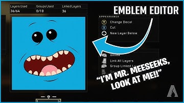 Call of Duty: Black Ops 4 Emblem Editor  |  Mr. Meeseeks (Rick and Morty) Timelapse
