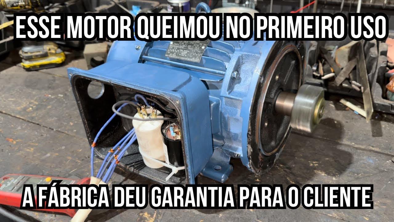 A FABRICA ME PAGOU PRA REBOBINAR ESTE MOTOR! Dados Motor Mercosul 6CV 1740RPM Monofásico 