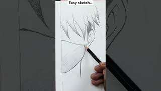 Easy to sketch… #animearttutorial #easyart #anime #easydrawing