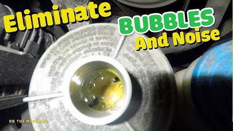 Honda POWER STEERING whining noise fix and eliminate the BUBBLES