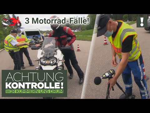 🏍️ VIEL zu laut und UNZULÄSSIG?! Auspuff-Sünder 🏍️ 3 Motorrad-Fälle | Kabel Eins | Achtung Kontrolle