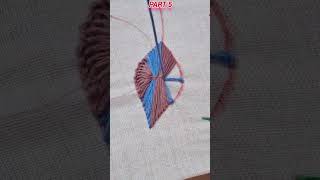 # Beautiful Leaf Stitch # Part 5 # Shorts # Trending # 🪡🌿