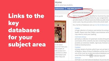 Introduction to Library Subject Guides