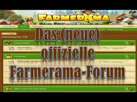 Farmerama - Das (neue) offizielle Forum | Erklärvideo #54