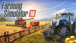 Farming Simulator 16 Gameplay Hindi | Real Tractor Farming Mission 🚜 | FS16 Career Mode #1