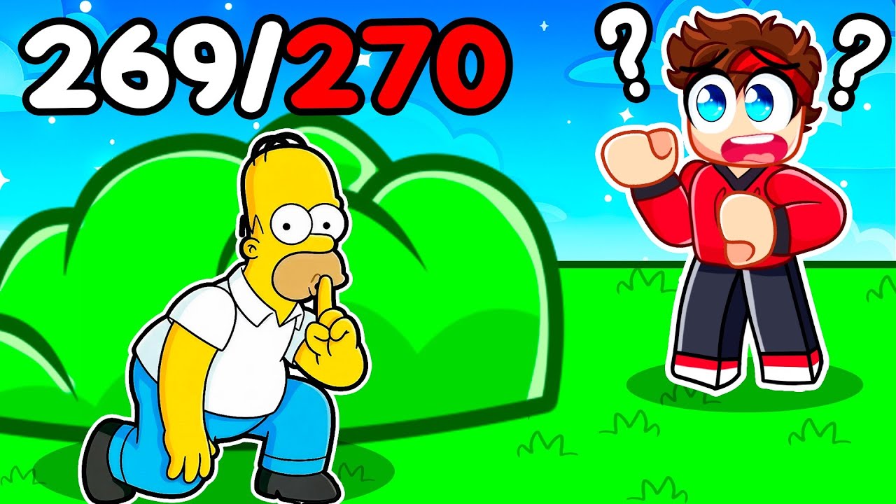 Je Trouve les 270 SIMPSONS sur Roblox The Simpsons Hit and Run !