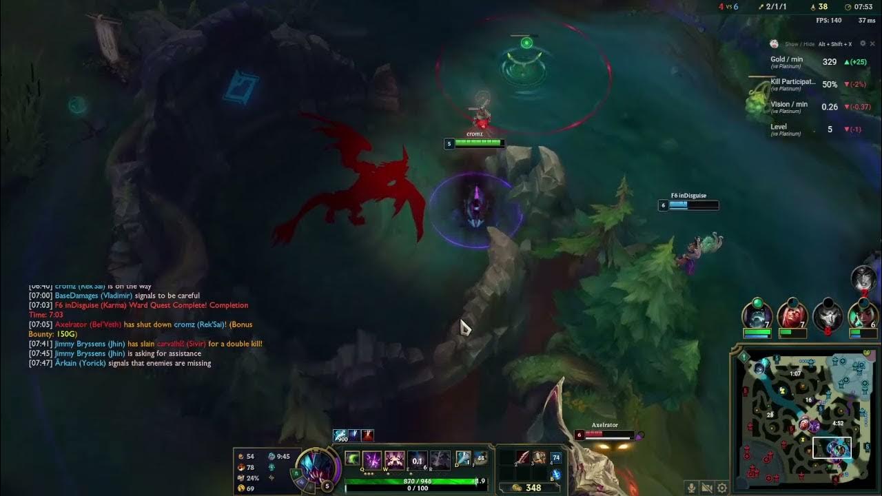 Rek'sai tunnel bug 30.9.2022 YouTube