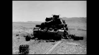 Zerstörte Panzer IV des Deutschen Afrikakorps und Alliierte Panzer Tunesien 1943 seltene Aufnahmen