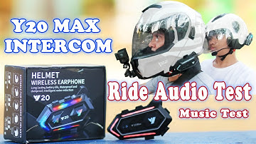 Y20 Intercom Riding Audio and Music test #intercom #y20max #Y10intercom #fyp #foryou #ridesafe