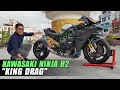 Khám phá siêu phẩm Kawasaki Ninja H2 độ DRAG KING từ Baby Speed, động cơ gắn bình NOS