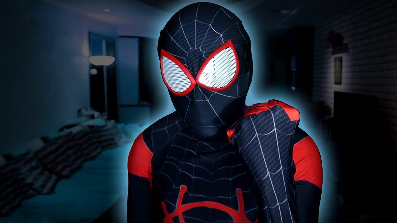Spider-Man Costume Into Spider-Verse Miles Morales Spiderman Superhero Costume 