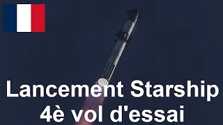 Lancement du Starship S29/B11 (IFT-4)