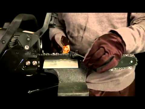 How to sharpen a chainsaw chain - YouTube