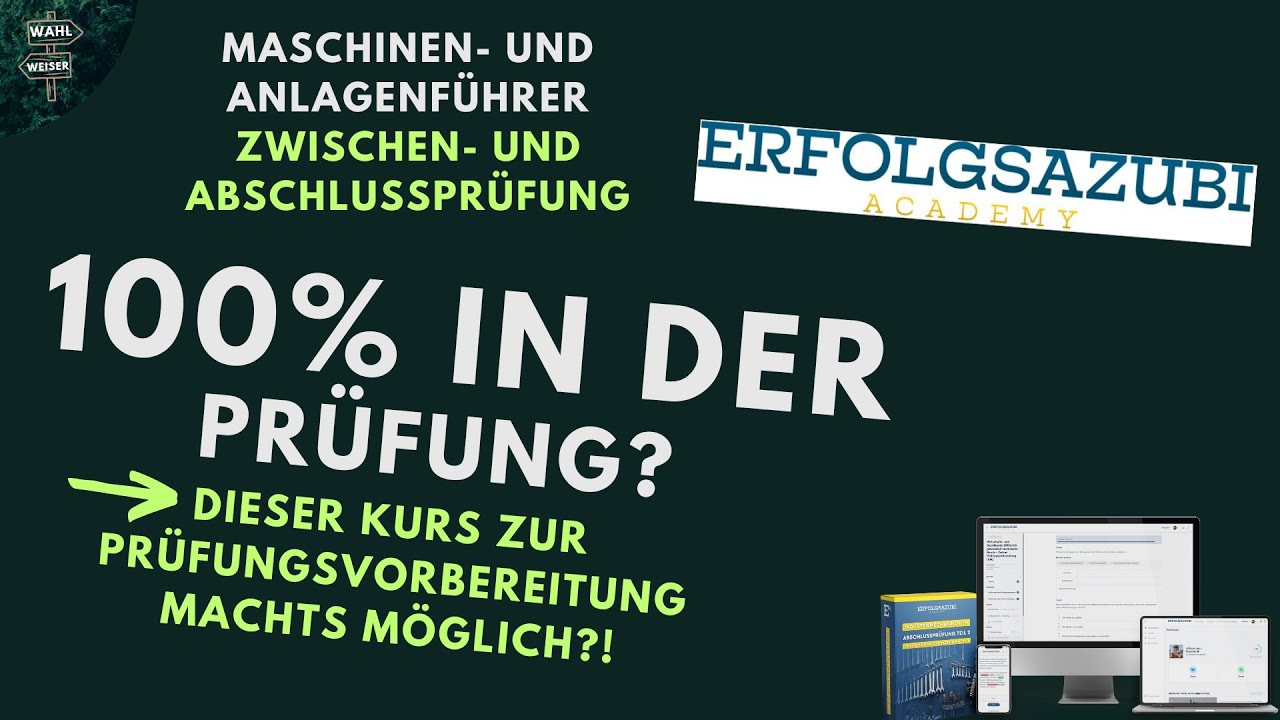  Foto zu Maschinen- und Anlagenführer Zwischenprüfung + Abschlussprüfung - Beste 