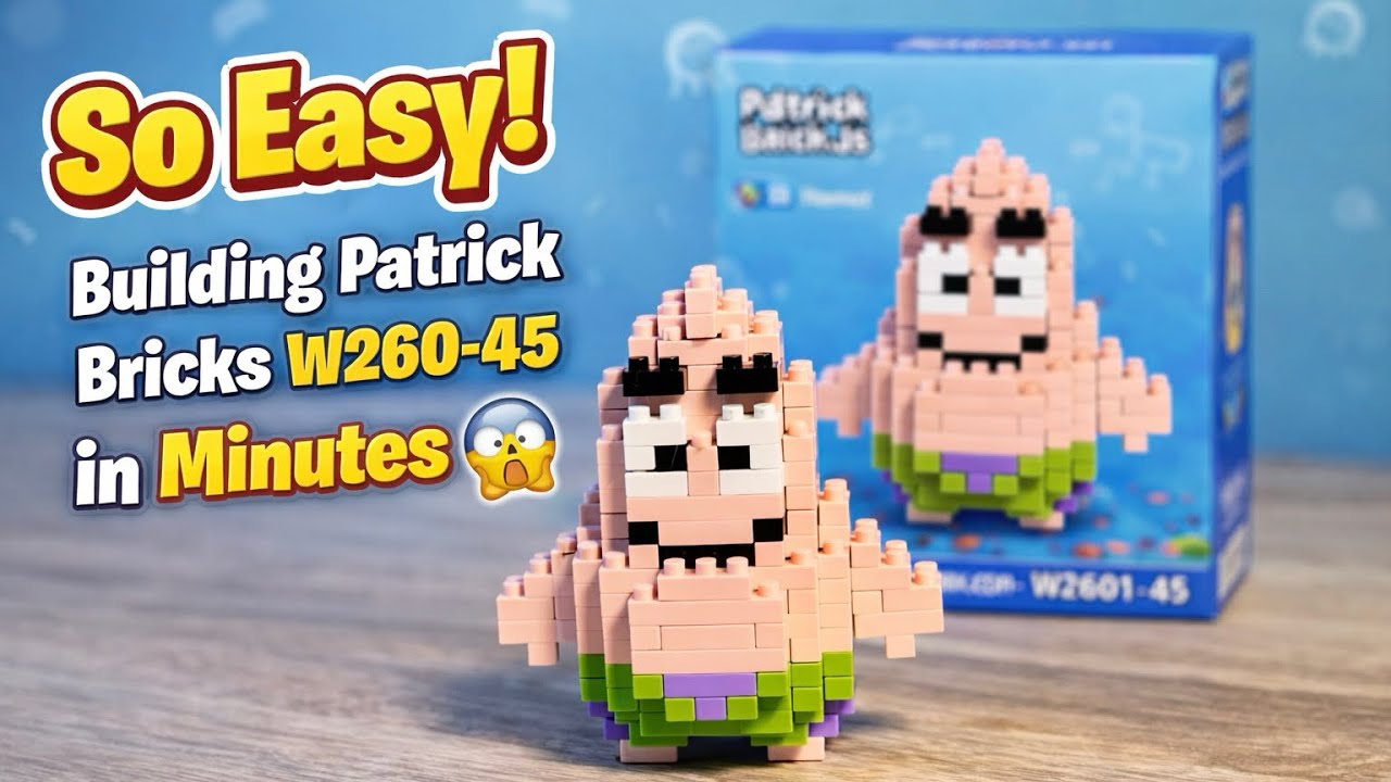 Easy! Building Patrick Bricks (W2601-45) in 3 Minutes 😱 / Mudah ...