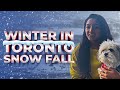 Winter in toronto   canada tamil ponnu   snow fall    tamil dude