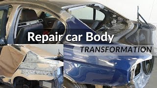 Repair (Prep) car Body  Bmw | Ремонт кузова / Repair for Paint | Roberlo Putty | Cromax Surfacer