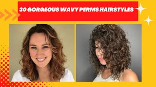 30 Gorgeous Wavy Perms Hairstyles