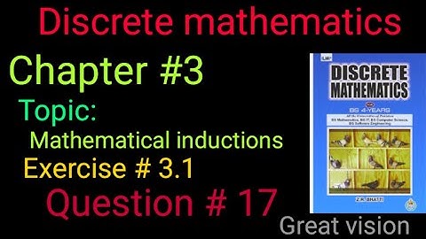 Discrete mathematics by zr bhatti chapter 3 Exercise 3.1 . Question no 17.  |Great vision|