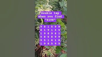 Observation Visual Test: 5 Seconds For You To Spot:5198. Try Your Skills!  #search #puzzle #shorts