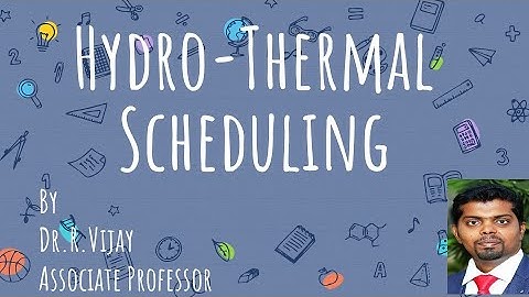 Hydro-Thermal Scheduling #psoc