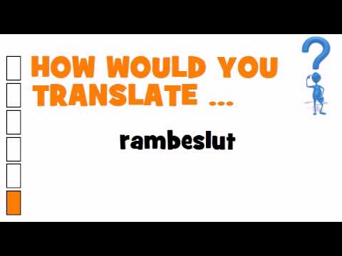 Video: Rambeslut