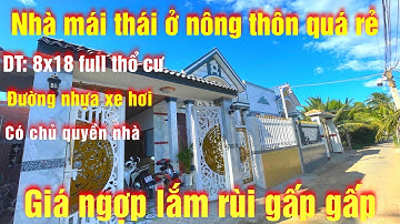 Tập 113💕 Nhà Vườn Mái Thái Tặng Nội Thất, Có Thổ Cư Chủ Quyền Nhà, Gần Trường Đại Học Tiền Giang