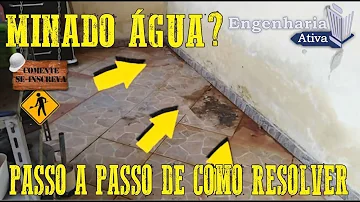 Como acabar com infiltração de água na parede?