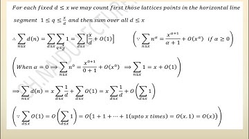 Number Theory: Average of Arithmetical Function Lesson 1