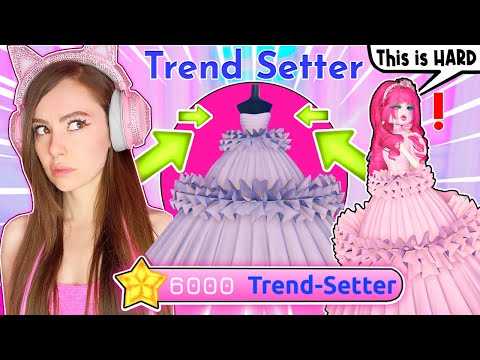 Only Wearing TRENDSETTER DRESS Every Round In Dress To Impress *IMPOSSIBLE*