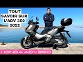 Essai honda adv 350 2022  le scooter aventure 1er prix 