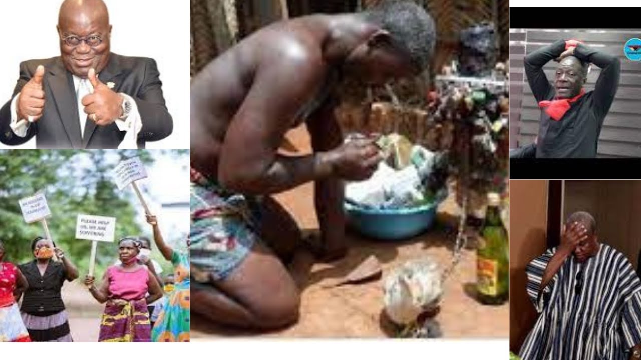 Eh; May you die, may thunder strike.. those who insult Akufo Addo and his good policies, man curses.