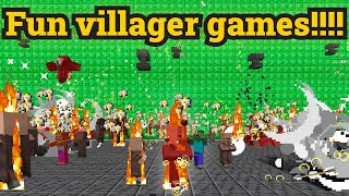 1000 villagers fight for 1 million emeralds!!!!!!