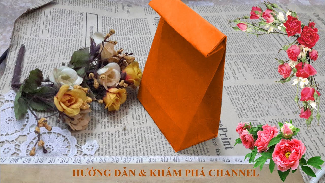 (P2) Hướng dẫn cách làm gấp hộp quà bằng giấy | How to... - youtube