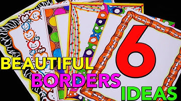 How to draw a border design on paper cards || Border Designs || My Creative Hub/project file designs